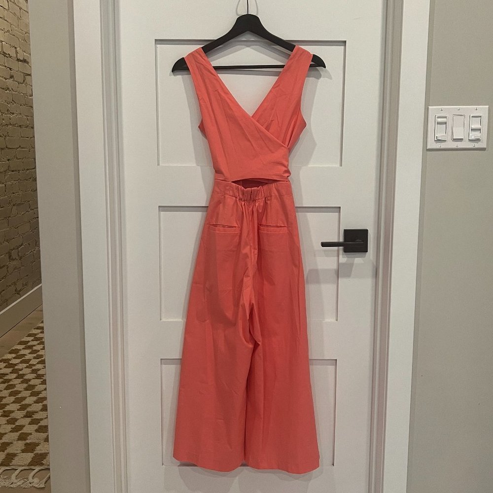 J. Crew Jumpsuit CORAL - Wrap-tie - Size 00 - Picture 2 of 8